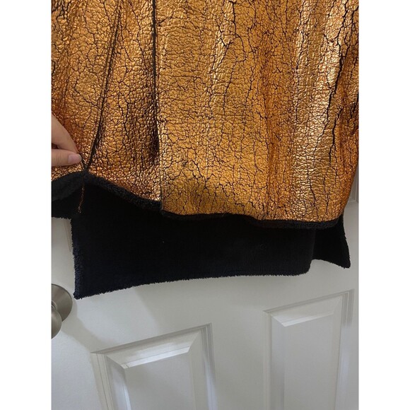 3.1 PHILLIP LIM Foil Copper Black CUT AWAY Self Underlayer SWEATSHIRT S - Picture 5 of 11
